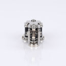 Stainless Steel Portable HF Shortwave Automatic CW Morse Code with Magnetic Amateur Radio Hand Key Morse CW Telegraph