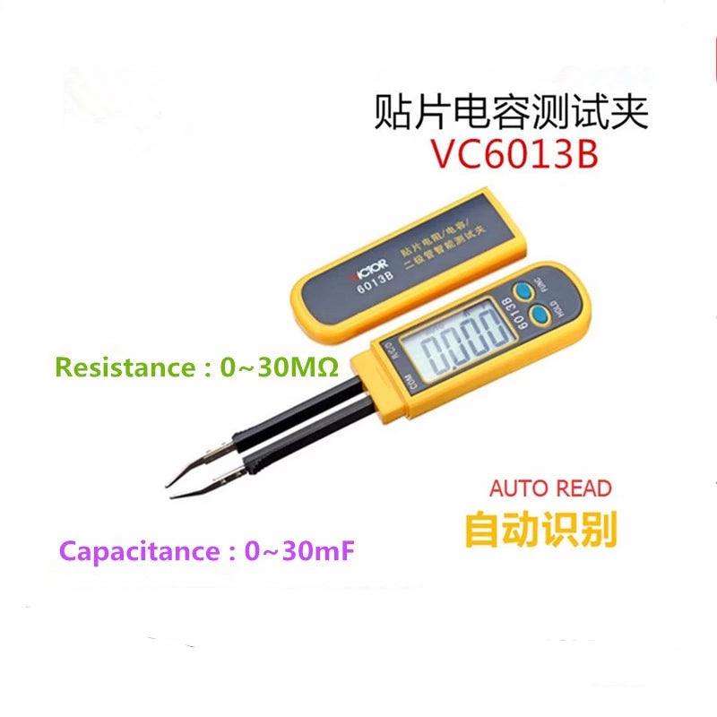VC6013B RC SMD Smart Multimeter Digital Capacitance Tweezers Meter