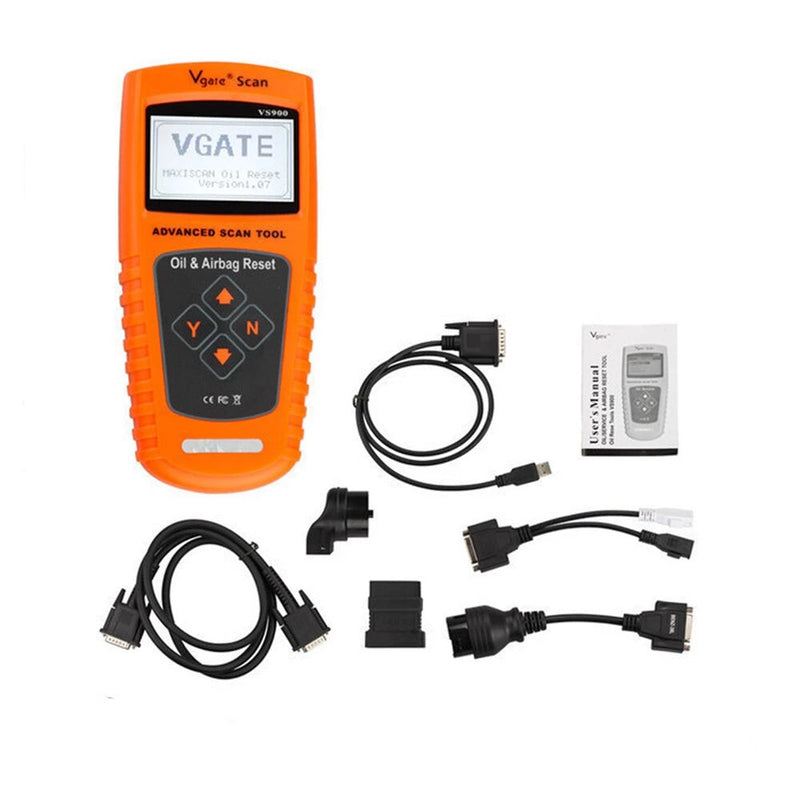 Vgate VS900 Oil Service and Vehicles Airbag Reset Tool Vgate Scanner Tools Reset Oil Inspection Light Reset