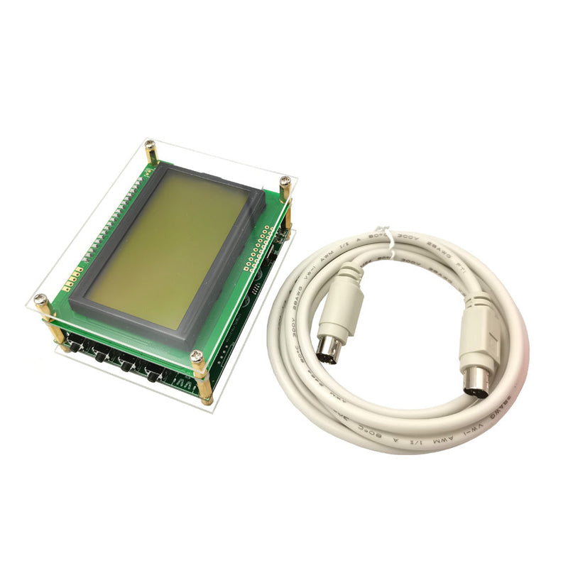 External Cat Display Screen 12864 LCD with Acrylic Case and Cable for YAESU FT-817 FT-818 FT-857 FT-897 818ND 857D