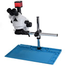 Camera Upgraded To 20MP Industry 3.5X-90X Simul-focal Trinocular Stereo Microscope HD Video Camera for Phone PCB Soldering Repair Lab
