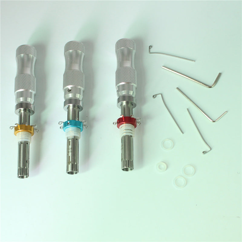 7 Pin Tubular Lock Pick Tool (7.0mm,7.5mm,7.8mm) Locksmith Tools with Transparent Padlock Tubular Lock Key for Locksmith Skill Training Practice - LOCKPICKWEB