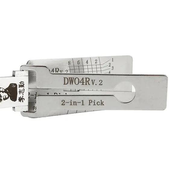 Lishi DW04R V.2 2 in 1 Car Door Lock Pick Decoder Unlock Tool Locksmith Tools
