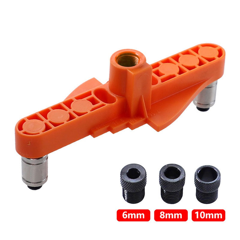 6/8/10mm Two-In-One Straight Hole Punch Locator Find Center Scriber Round Dowel Puncher DIY Woodworking Tools