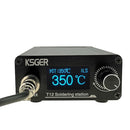 KSGER T12 STM32 V3.1S Welding Soldering Iron Station OLED DIY Plastic Handle Electric Tools Quick Heating T12 Iron Tips 8s Tins 907 9501 Handle with 3Pcs T12 Tips