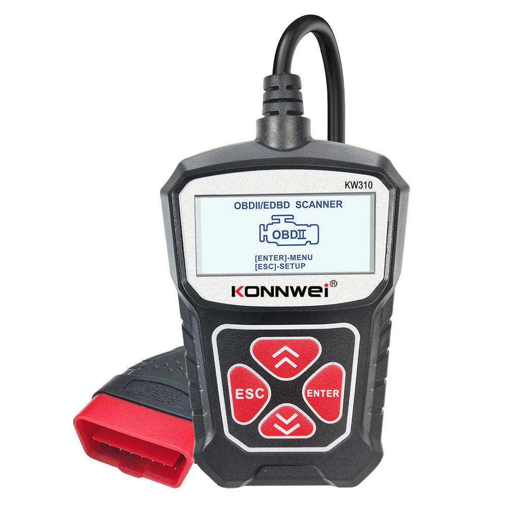 EOBD Scan Tool DTC Engine Code Reader Voltage Test Built-in Speaker