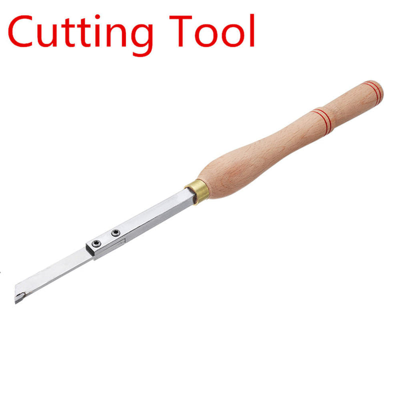 Hollower Wood Turning Tool Hollowing Cutting Lathe Tool with Wood Carbide Inserts and Wooden Handle