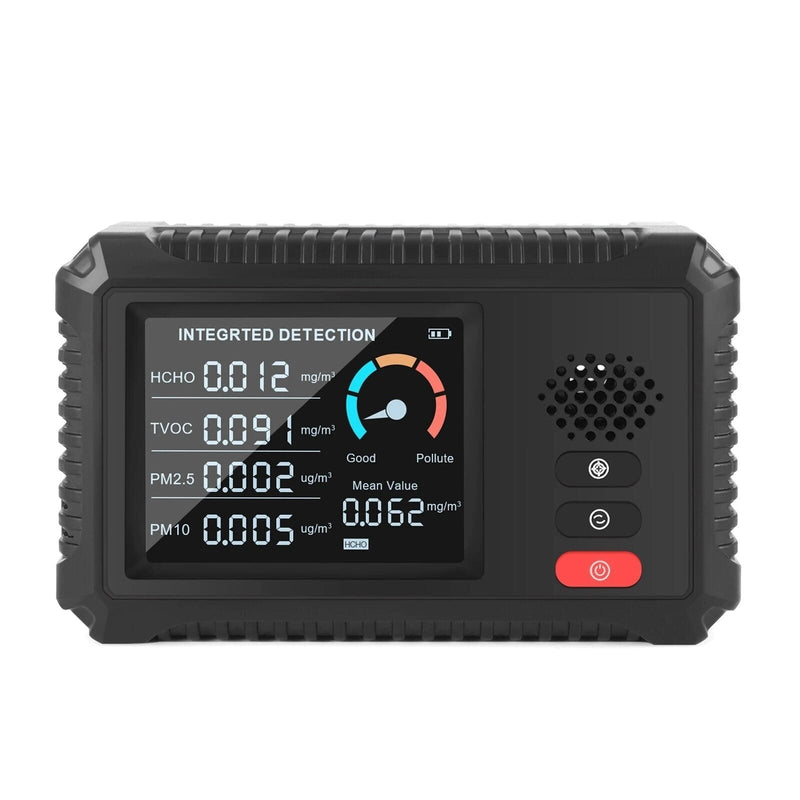 HCHO/TVOC/PM2.5/PM10 Tester Formaldehyde Detector Real Time Data Monitoring Multifunctional Air Quality Monitor Gas Analyzer