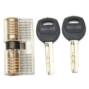 8Pcs Handle Kaba Lockout Kit Lock Pick Tools with Transparent Practice Padlock - LOCKPICKWEB