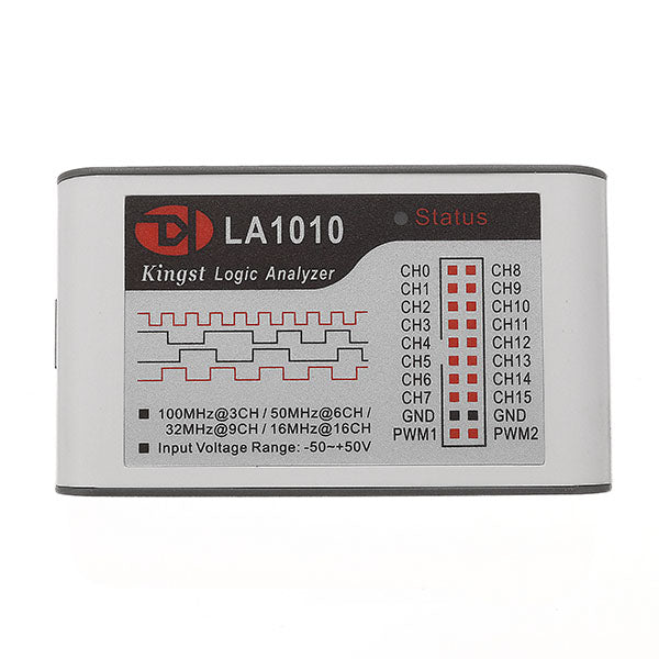 LA1010 USB Logic Analyzer 100M Max Sample Rate 16 Channel MCU/ARM/FPGA Debug Tool Oscilloscopes