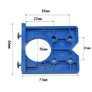 35mm Hinge Opening Positioner Door Panel Hinges Positioning Template with Adjustable Hole Saw