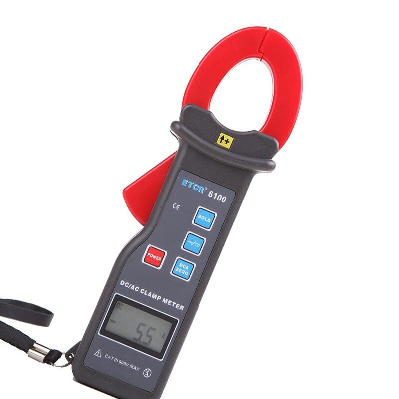 ETCR6100 Digital Clamp Meter 0.0A-1000A AC/DC Clamp Current Tester Ammeter Instrument