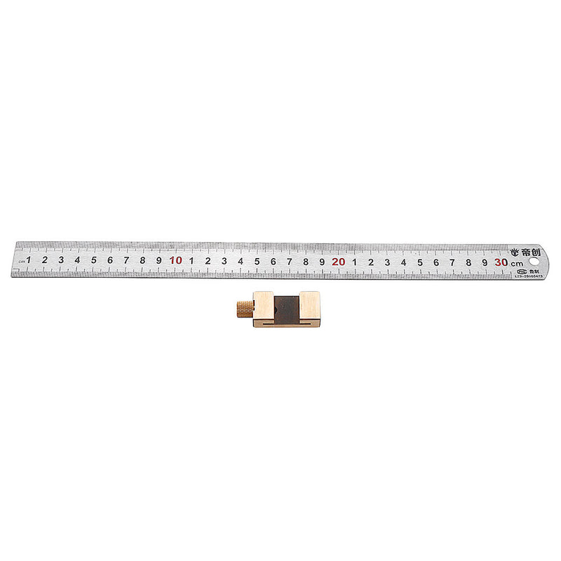Woodworking Metric and Inch Line Scribe Ruler Positioning Measuring Ruler 300mm Marking T-Ruler Woodworking Tool
