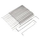 12Pcs Lock Picks Tools Set Lock Locksmith Tools  Various Transparent Locks Combination Locksmith Tools Kit - LOCKPICKWEB