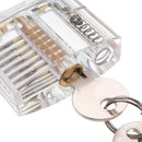 24Pcs Lock Picks Training Tool Transparent Practice Padlock Set Locksmith Tool With Two Padlock - LOCKPICKWEB