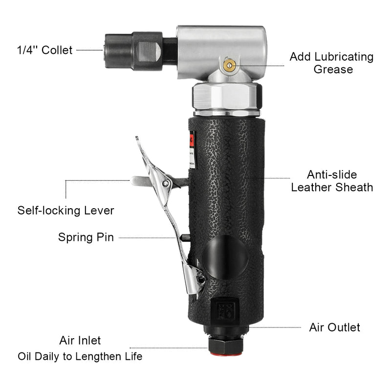 90 Degree Angle Air Die Grinder and 2-Inch Angle Sander