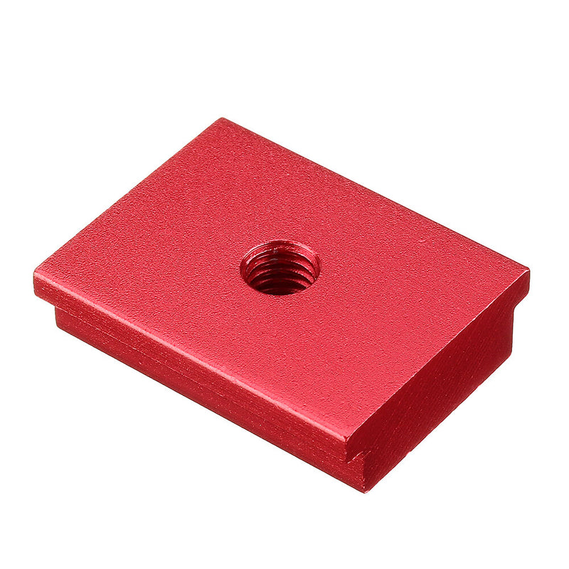 Red Aluminum Alloy Miter Track Nut T-track Sliding Nut M6/M8 T Slot Nut for T-slot T-track Miter Track Jig Fixture Slot 30x12.8mm For Table Saw Router Table Woodworking Tool