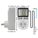 KT3100 Multi-Function Thermostat Temperature Controller Socket Outlet with Timer Switch 16A 220V Heating Cooling Timing Mode EU Plug