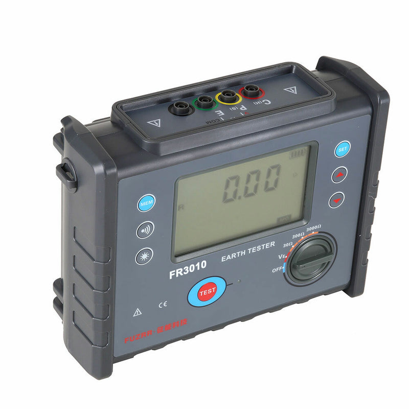 FR3010 Digital Ground Resistance Tester Three-wire Ground Resistance Tester Voltage To Ground / Low Resistance Measurement