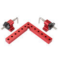 Drillpro 2 Set Woodworking Precision Clamping Square L-Shaped Auxiliary Fixture Splicing Board Positioning Panel Fixed Clip Carpenter Square Ruler Woodworking Tool - LOCKPICKWEB