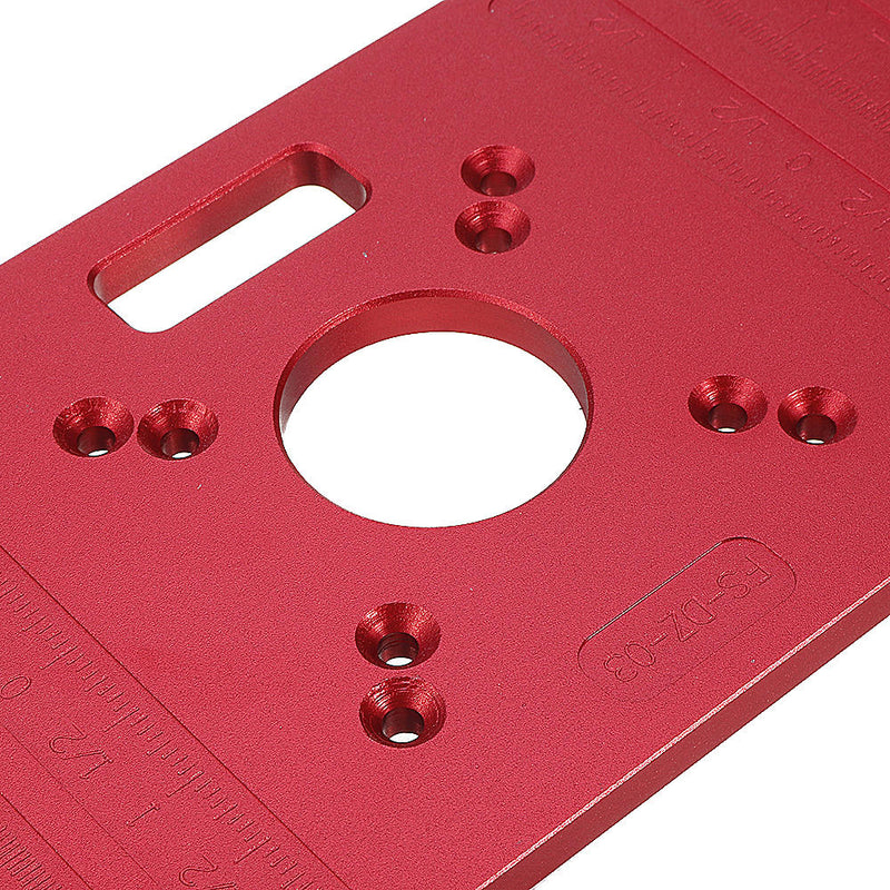 Woodworking 235x120mm Aluminum Alloy Router Table Insert Plate Mounting Base Plate for MAKITA RT0700C WORX