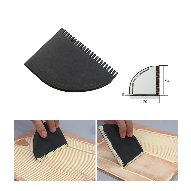 Wnew 4Pcs Silicone Glue Kit Wide/Narrow Brush with Flat Scraper and Glue Tray Woodworking Gluing Kit Set