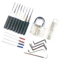 Locksmith Multifunctional Set Transparent Training Lock Wrench Tools and Broken Key Remove Set