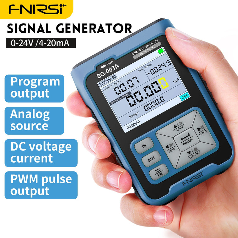 FNIRSI SG-003A 0-10V Adjustable Current Voltage Simulator 4-20mA Signal Generator Sources Transmitter Calibrator Transmitte
