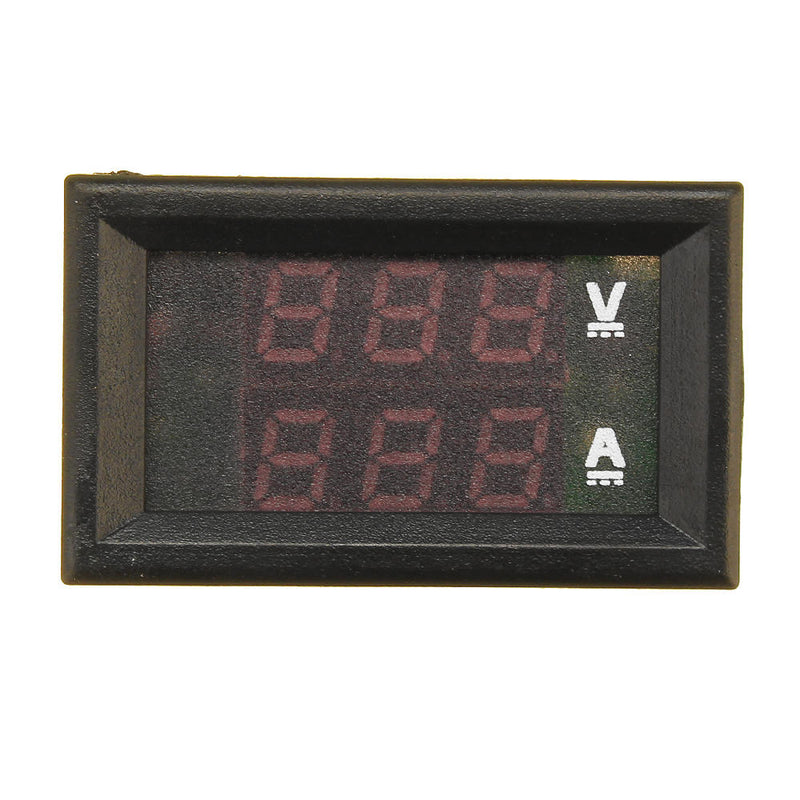 Mini Digital Voltmeter Ammeter DC 100V 10A Voltmeter Current Meter Tester Blue+Red Dual LED Display
