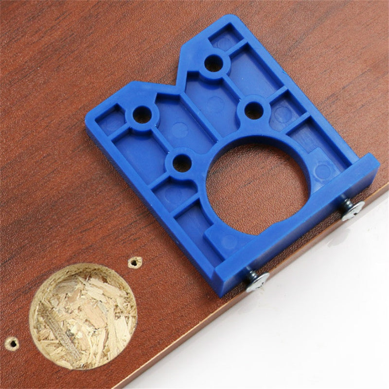 35mm Hinge Opening Locator Door Hinge Positioning Template Pocket Hole Jig for Woodworking Hinge Punching Installation