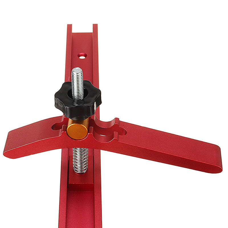 Aluminium Alloy T-track Hold Down Clamp with Wire Spring for 30/45 Type Miter Slot Woodworking Tool