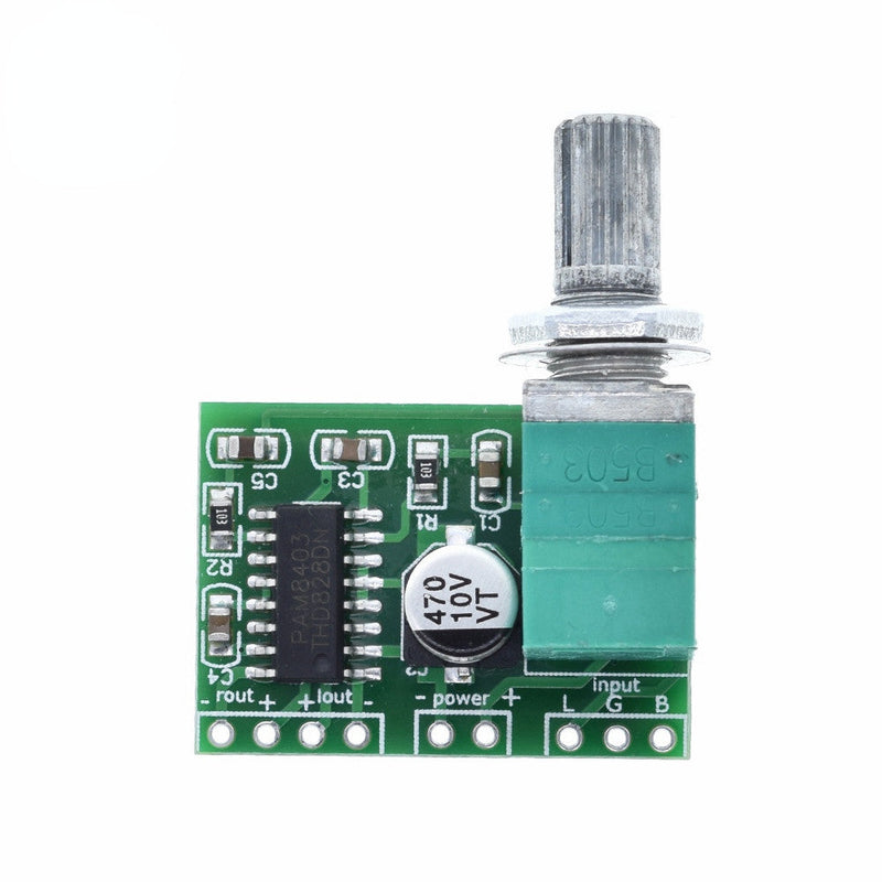 BAISHUN PAM8403 Mini 5V Digital Amplifier Board with Switch Potentiometer Can Be USB Powered GF1002