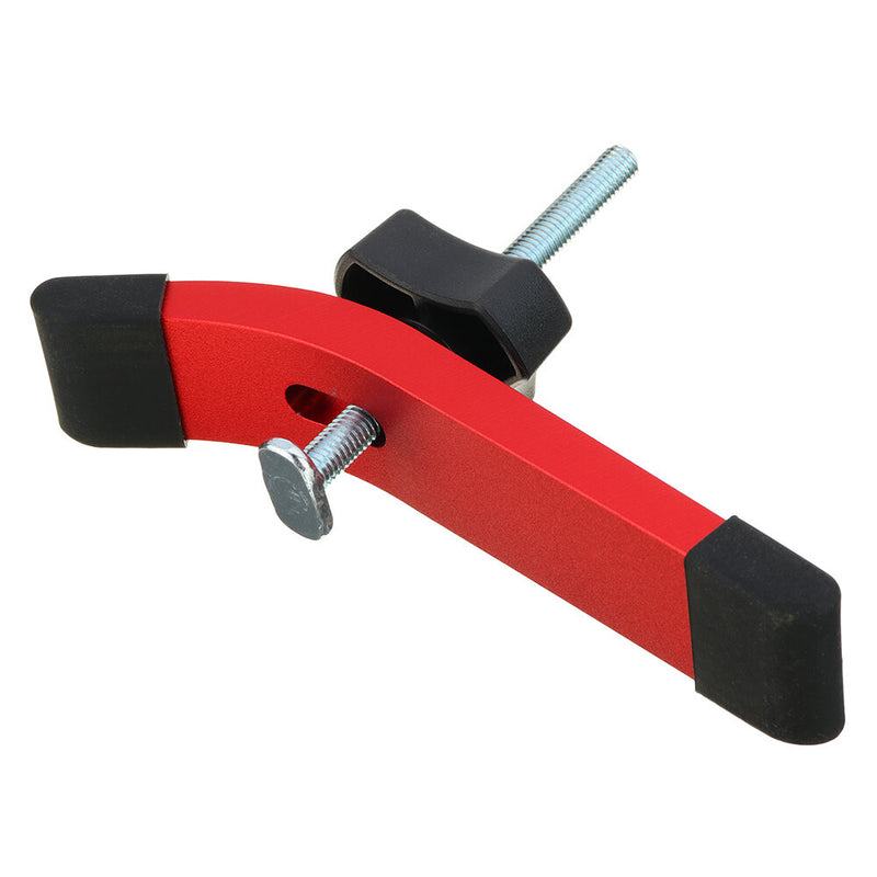 DrillPro Aluminium Alloy T-Track Hold Down Clamp with Slider Woodworking Tool