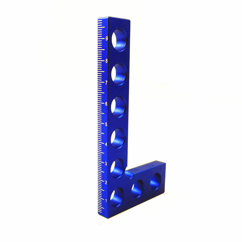 100mm Imperial/Metric Right Angle Ruler Aluminum Alloy Height Measuring Ruler Woodworking Tool
