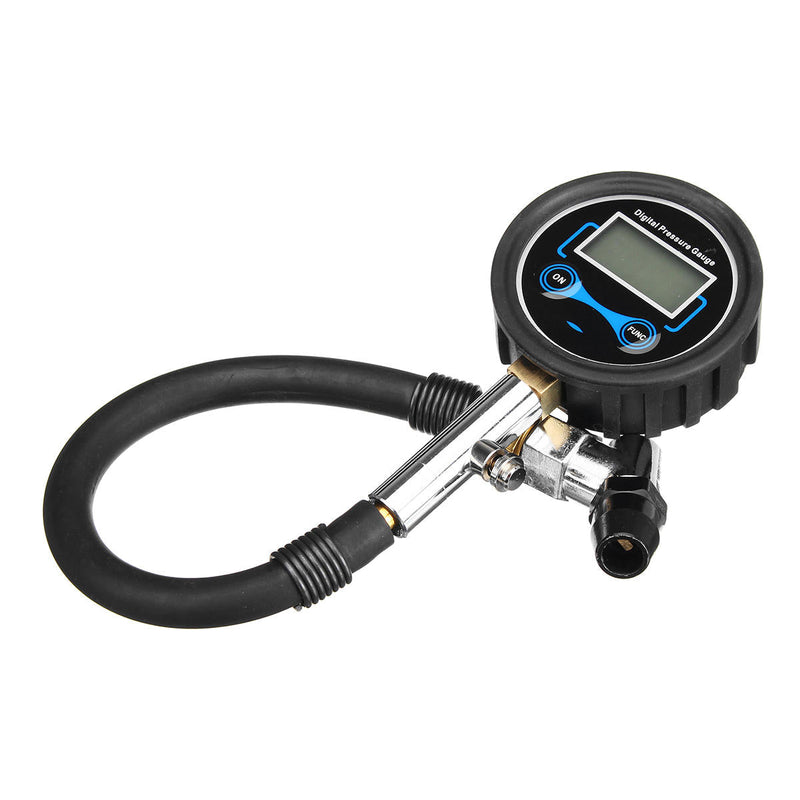 0-200Psi Digital LCD Tyre Tire Air Pump Pressure Gauge Tester Car Motorcycle Van