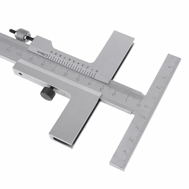160/250/300/400/500mm T-Type Vernier Caliper Scraper Bridge Tool 0.05mm Fine Adjustment Carbon Steel Ruler Measuring Tool Dropshipping