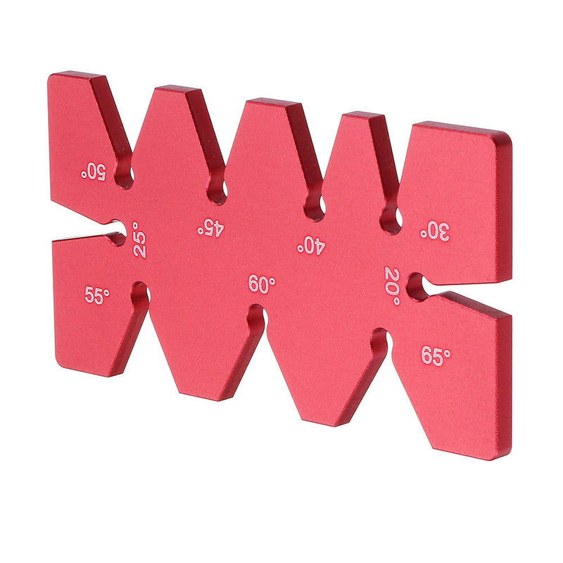 Drillpro Aluminum Alloy 20-65 Degree Angle Gauge Angle Template Ruler For Woodworking