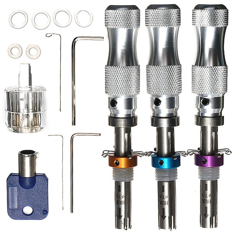 Cylinder Locksmith Repair Tool 3Pcs 7Pin Tubular Pick Tool Car & Vehicle Accessories - LOCKPICKWEB