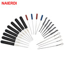 12PCS NAIERDI Lock Pick Set Locksmith Supplies Broken Key Auto Extractor Remove Hooks Stainless Steel DIY Hand Tools Hardware - LOCKPICKWEB