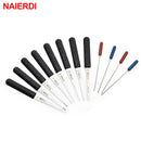 12PCS NAIERDI Lock Pick Set Locksmith Supplies Broken Key Auto Extractor Remove Hooks Stainless Steel DIY Hand Tools Hardware - LOCKPICKWEB
