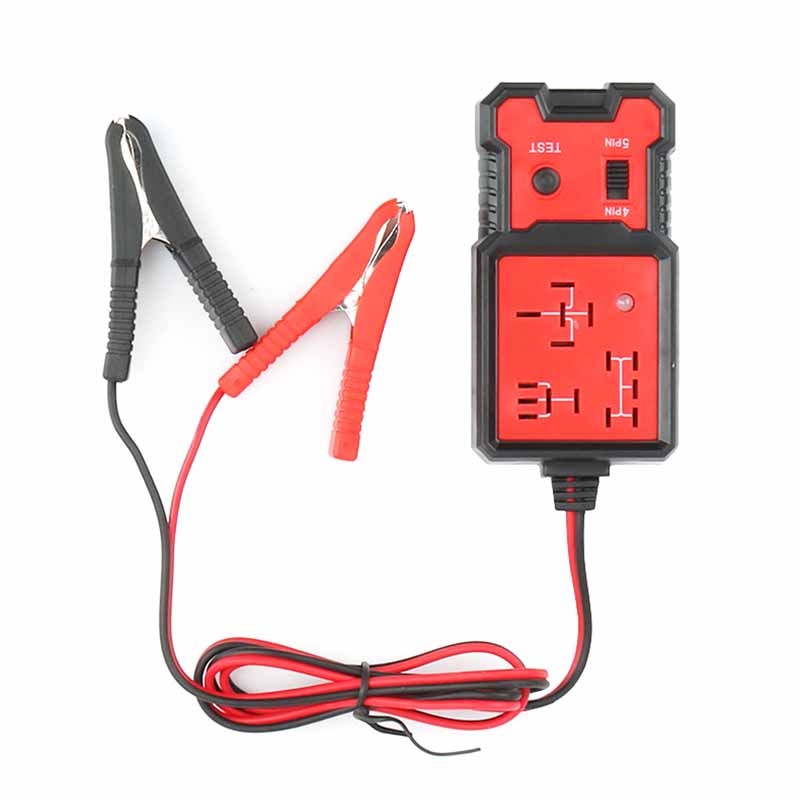 12V Car Battery Checker Electronic Relay Tester with Clips Auto Relay Diagnostic Tool - LOCKPICKWEB