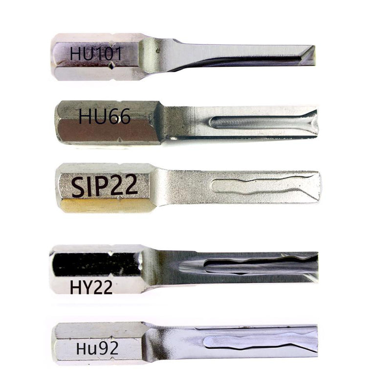Car Key Locksmith Tools  5pcs Power Key Combination Stainless Steel SIP22 HU64 HU101 HU92  TOY48 Strong Key Tools - LOCKPICKWEB