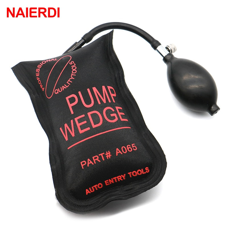 Black Pump Wedge Locksmith Tools Small Size Auto Air Wedge Airbag Lock Pick Set Open Car Door Lock 7.4inch*4.3inch Hardware Tool - LOCKPICKWEB